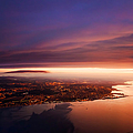 Nigh Flight over Edinburgh. Scotland